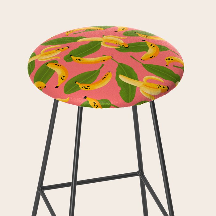 Banana Pattern on Pink Stool Gallery Image 2