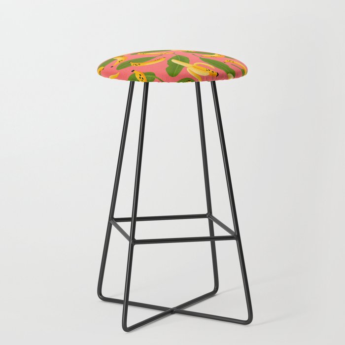Banana Pattern on Pink Stool Gallery Image 1