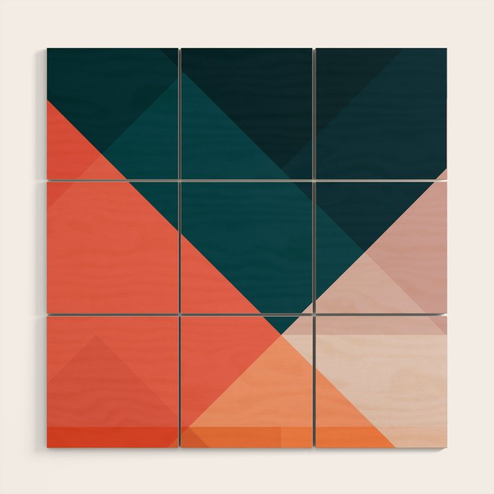 Geometric 1708 Wood Wall Art Gallery Image 1