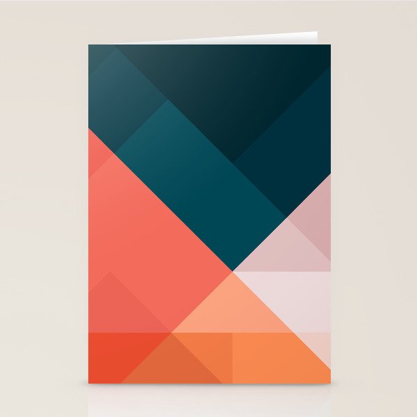 Geometric 1708 Stationery Card Gallery Image 1