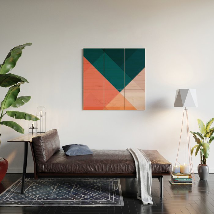 Geometric 1708 Wood Wall Art Gallery Image 2