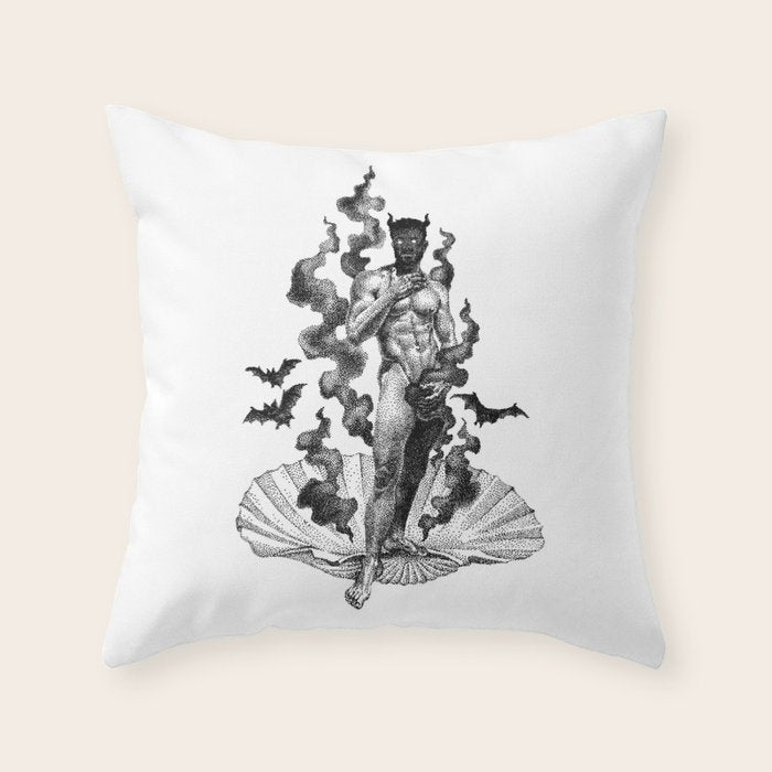 The Birth of Lust SPOOKYDOOD Throw Pillow Gallery Image 6