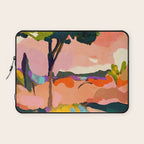sundown with tree landscape Laptop Sleeve Gallery Image 1