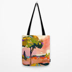 sundown with tree landscape Tote Bag Gallery Image 2
