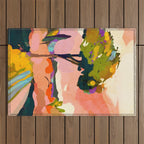 sundown with tree landscape Outdoor Rug Gallery Image 1