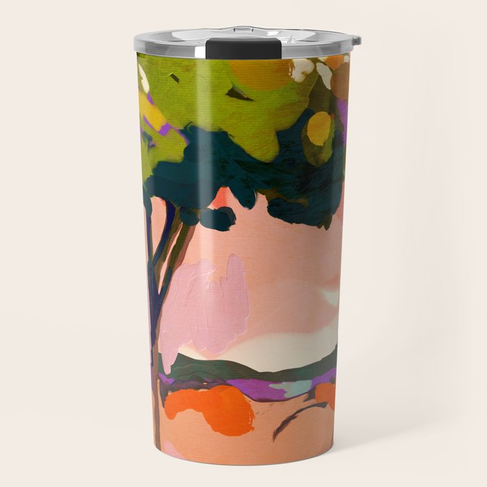 sundown with tree landscape Travel Mug Gallery Image 1