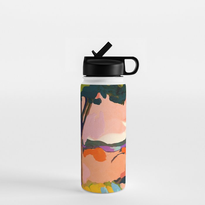 sundown with tree landscape Water Bottle Gallery Image 1