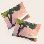 sundown with tree landscape Pillow Sham Gallery Image 3
