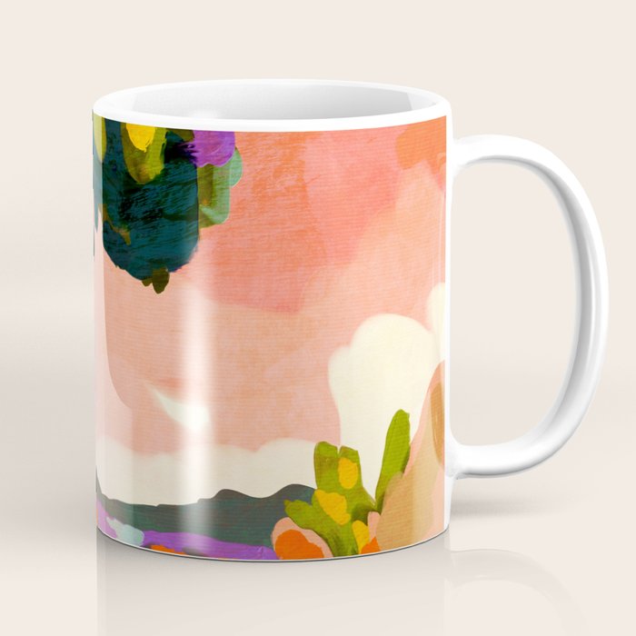 sundown with tree landscape Coffee Mug Gallery Image 1