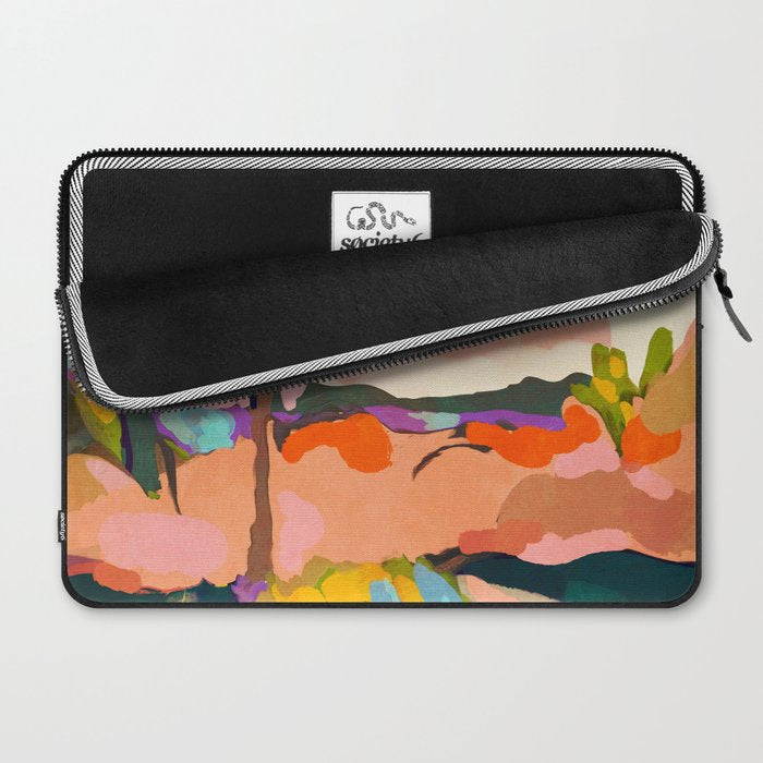 sundown with tree landscape Laptop Sleeve Gallery Image 2