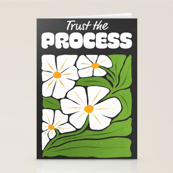 Trust the Process: Flower Market | Typography Edition 01 Stationery Card Gallery Image 2