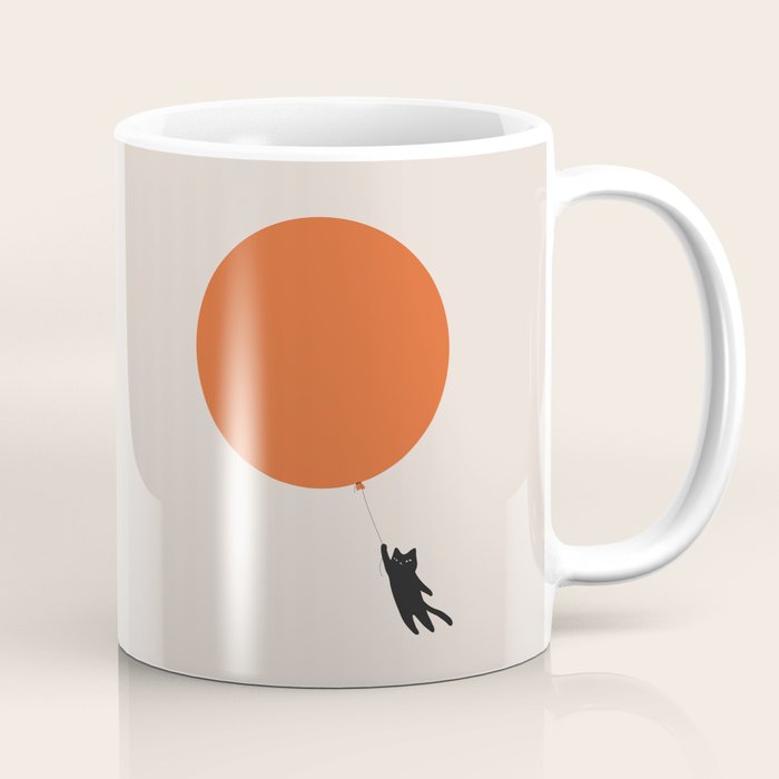Cat Landscape 182: Sun Balloon Coffee Mug Gallery Image 1