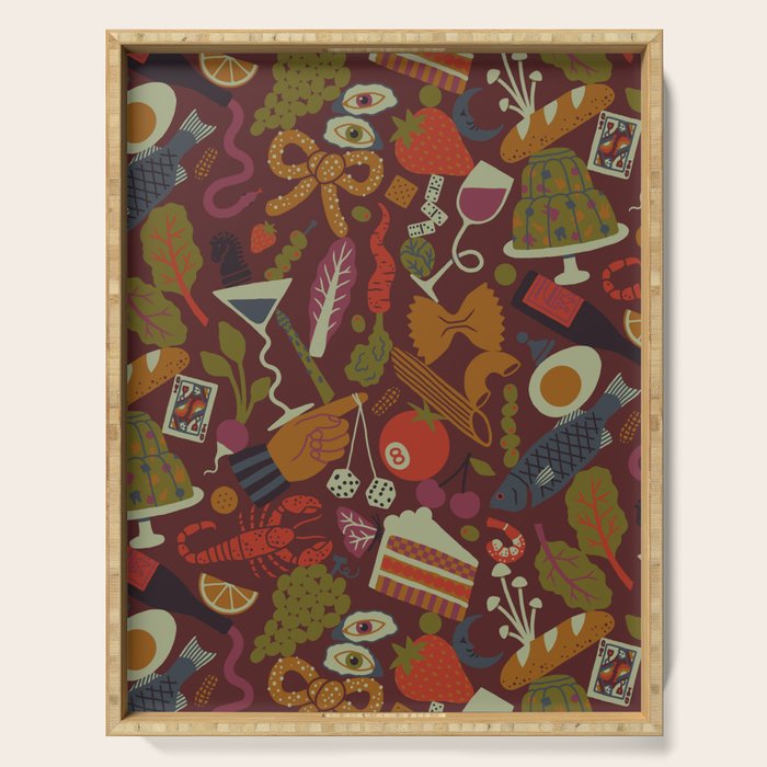 Surreal Dinner Party Serving Tray Gallery Image 1