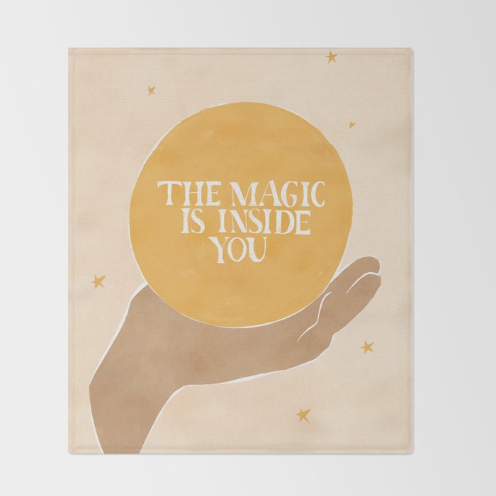 The Magic Is Inside You Throw Blanket Gallery Image 2