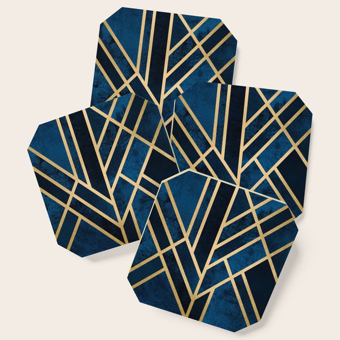 Art Deco Midnight Coaster Gallery Image 1