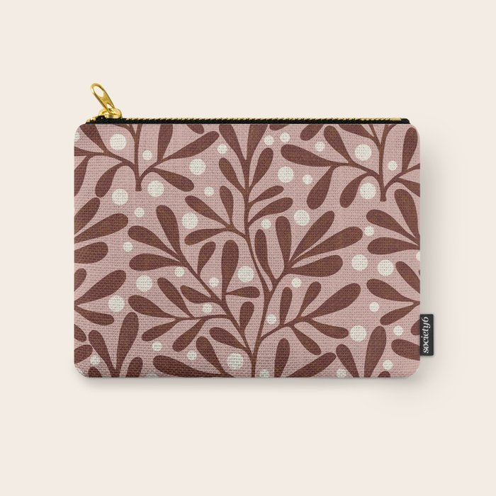 Vase and leaves collection Carry All Pouch Gallery Image 1