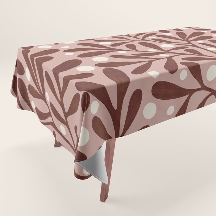 Vase and leaves collection Tablecloth Gallery Image 1