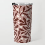 Vase and leaves collection Travel Mug Gallery Image 3
