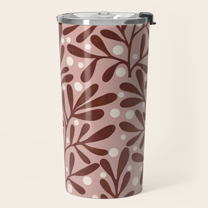 Vase and leaves collection Travel Mug Gallery Image 2