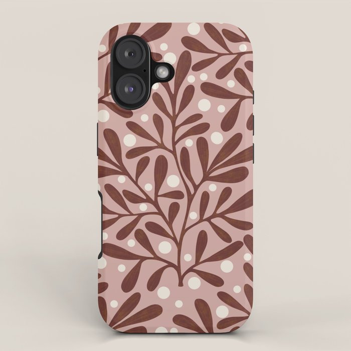Vase and leaves collection iPhone Case Gallery Image 1