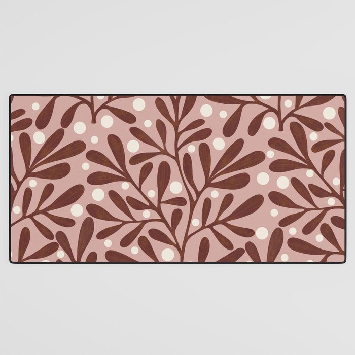 Vase and leaves collection Desk Mat Gallery Image 3