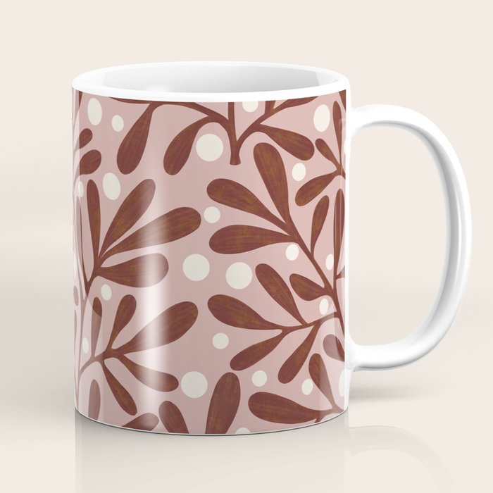 Vase and leaves collection Coffee Mug Gallery Image 1