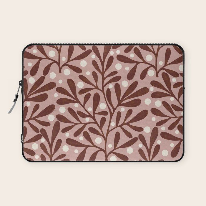 Vase and leaves collection Laptop Sleeve Gallery Image 1