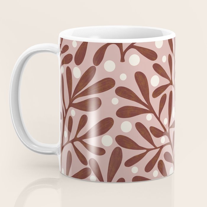 Vase and leaves collection Coffee Mug Gallery Image 3