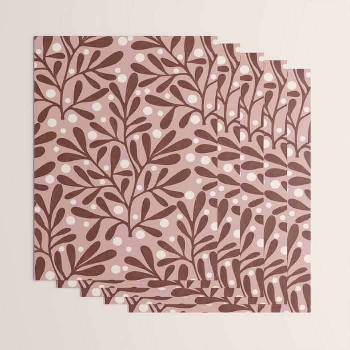 Vase and leaves collection Wrapping Paper Gallery Image 3