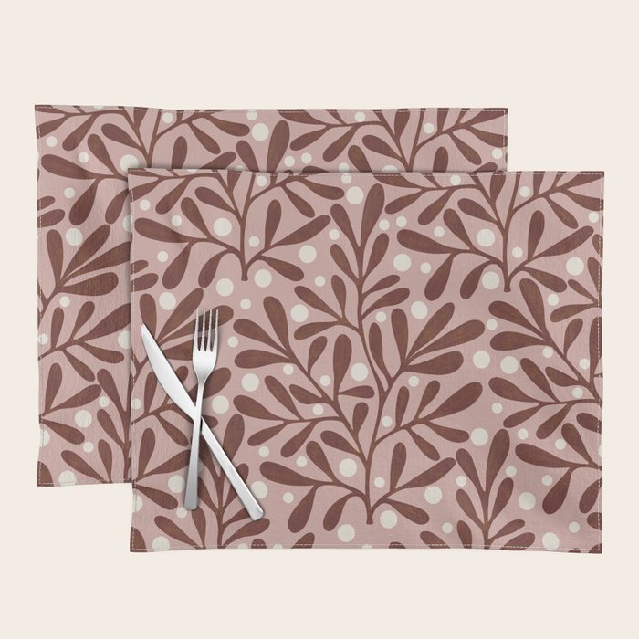 Vase and leaves collection Placemat Gallery Image 1