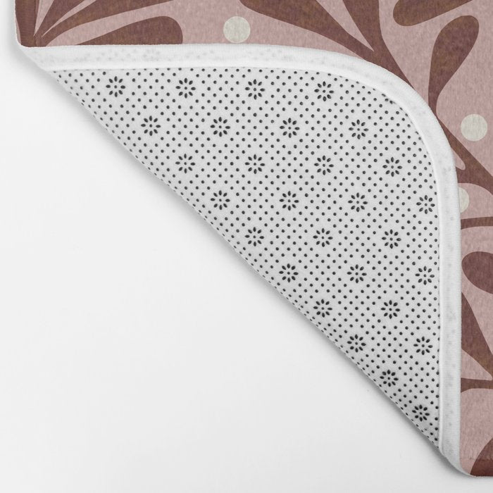 Vase and leaves collection Bath Mat Gallery Image 2