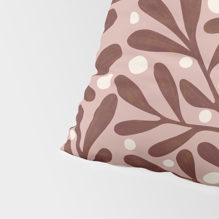 Vase and leaves collection Pillow Sham Gallery Image 4