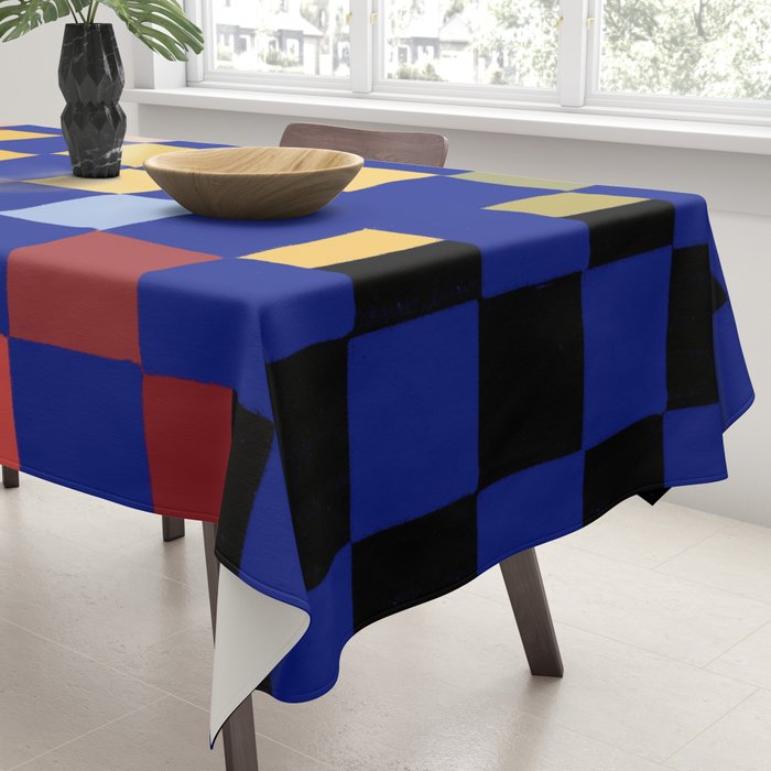 Rainbow checkerboard#1 Tablecloth Gallery Image 3