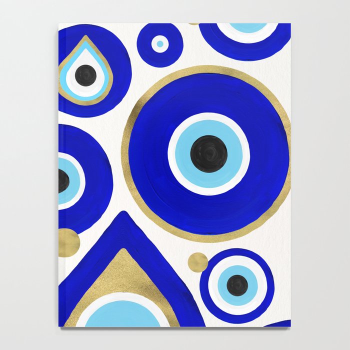 Evil Eye Charms on White Notebook Gallery Image 4