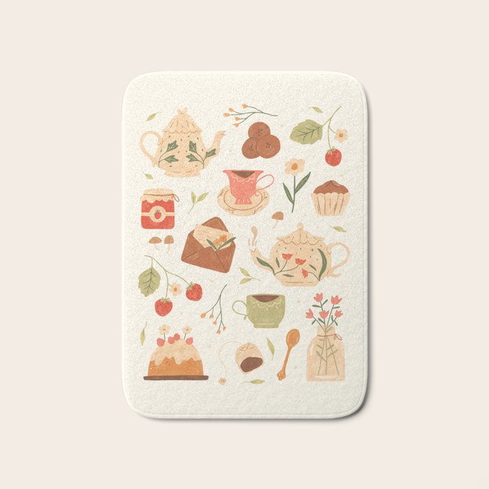 The Tea Party Bath Mat Gallery Image 1