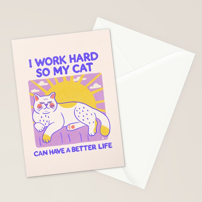 Working hard Stationery Card Gallery Image 2