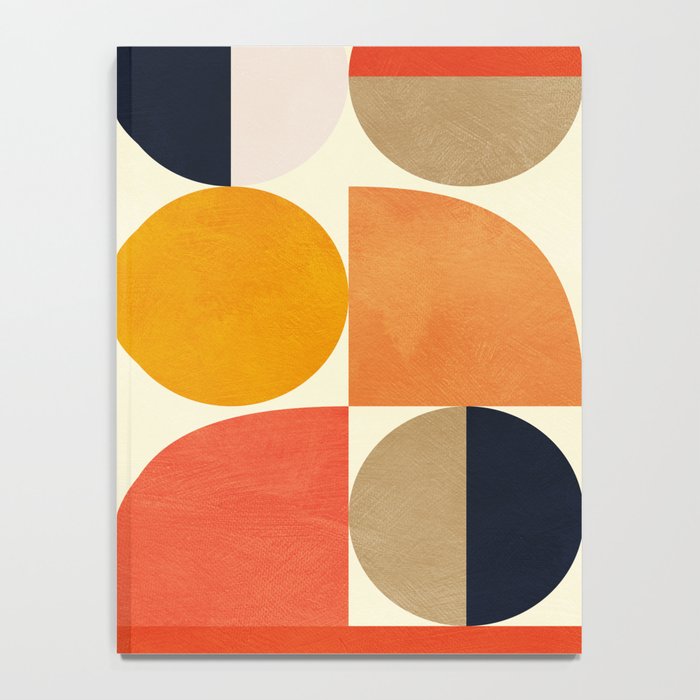 geometric abstract shapes autumn Notebook Gallery Image 4