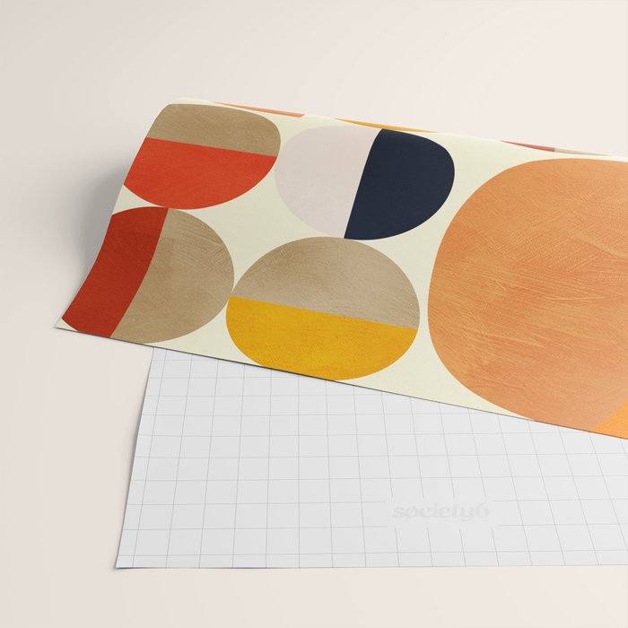 geometric abstract shapes autumn Wrapping Paper Gallery Image 2