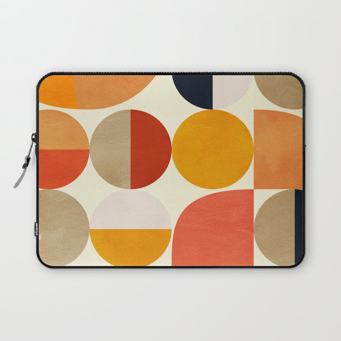 geometric abstract shapes autumn Laptop Sleeve Gallery Image 1