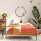geometric abstract shapes autumn Comforter Gallery Image 3
