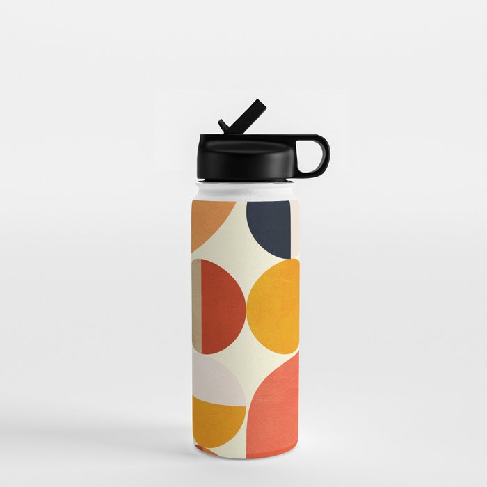 geometric abstract shapes autumn Water Bottle Gallery Image 1