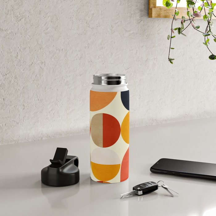 geometric abstract shapes autumn Water Bottle Gallery Image 4