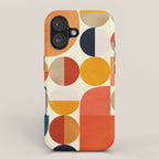 geometric abstract shapes autumn iPhone Case Gallery Image 1