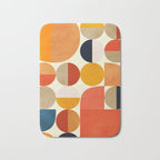geometric abstract shapes autumn Bath Mat Gallery Image 1