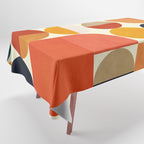 geometric abstract shapes autumn Tablecloth Gallery Image 1