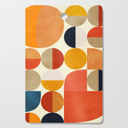 geometric abstract shapes autumn Cutting Board Gallery Image 1