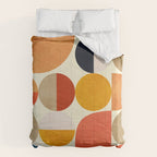 geometric abstract shapes autumn Comforter Gallery Image 6