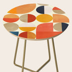 geometric abstract shapes autumn Side Table Gallery Image 2