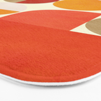 geometric abstract shapes autumn Bath Mat Gallery Image 3