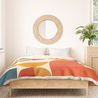 geometric abstract shapes autumn Duvet Cover Gallery Image 3